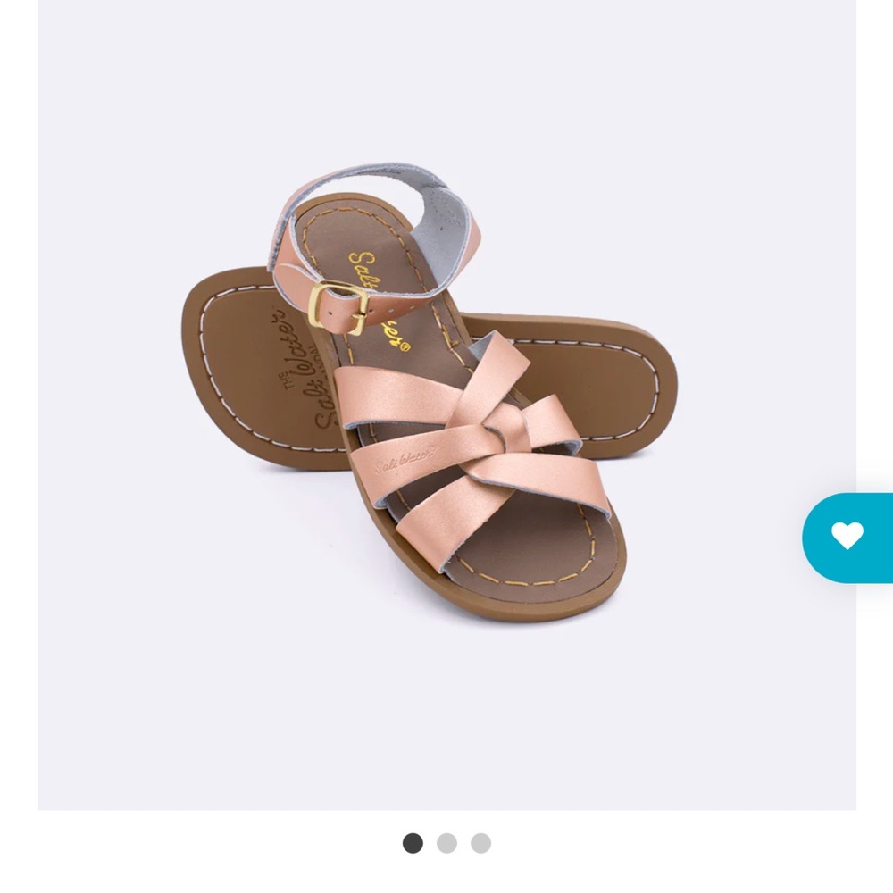 Salt Water sandals size 1 Rose gold color